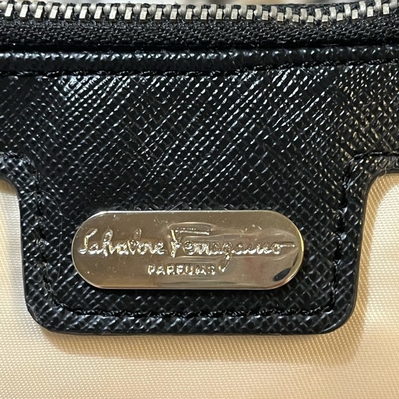 Salvatore Ferragamo Parfums Nylon Zip Top Small Cosmetic Clutch Bag - Picture 6 of 11